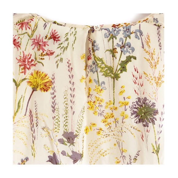 New Madewell Silk Gardengate Dress in Natural - Picture 9 of 16